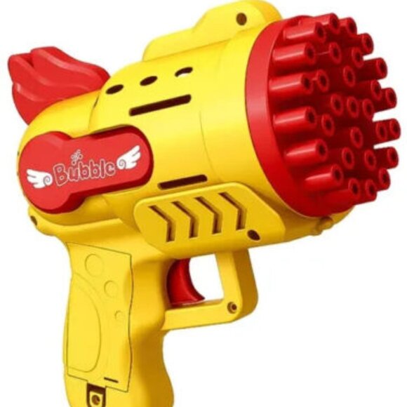 29-Hole Bubble Gun Handheld Electric Bubble Machine Toy Bubble Outdoor yellow - Picture 1 of 4